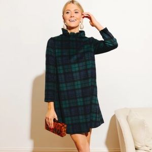 Tuckernuck Daphne Blackwatch Plaid Wool Mini Dress Small